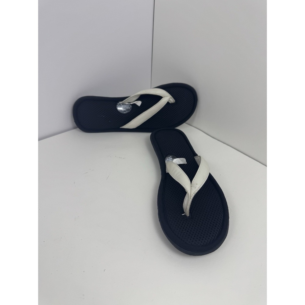 Smartdos Flip Flop Sandal Women's Size 7.5/8 White Comfortable - Picture 1 of 8
